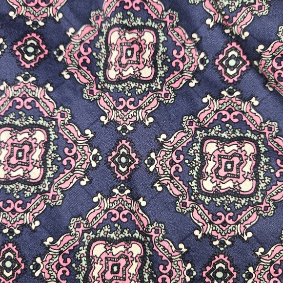 J. Crew The Pencil Skirt, Navy Blue & Pink, Size 4 - Picture 5 of 5